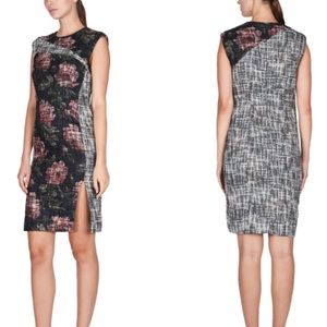 Carlisle Collection Bougainvillea Italian Tweed Boulce Sheath Dress - 2